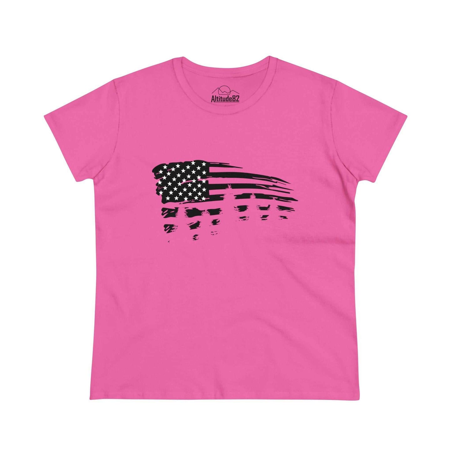 American Flag and Pine Tee 