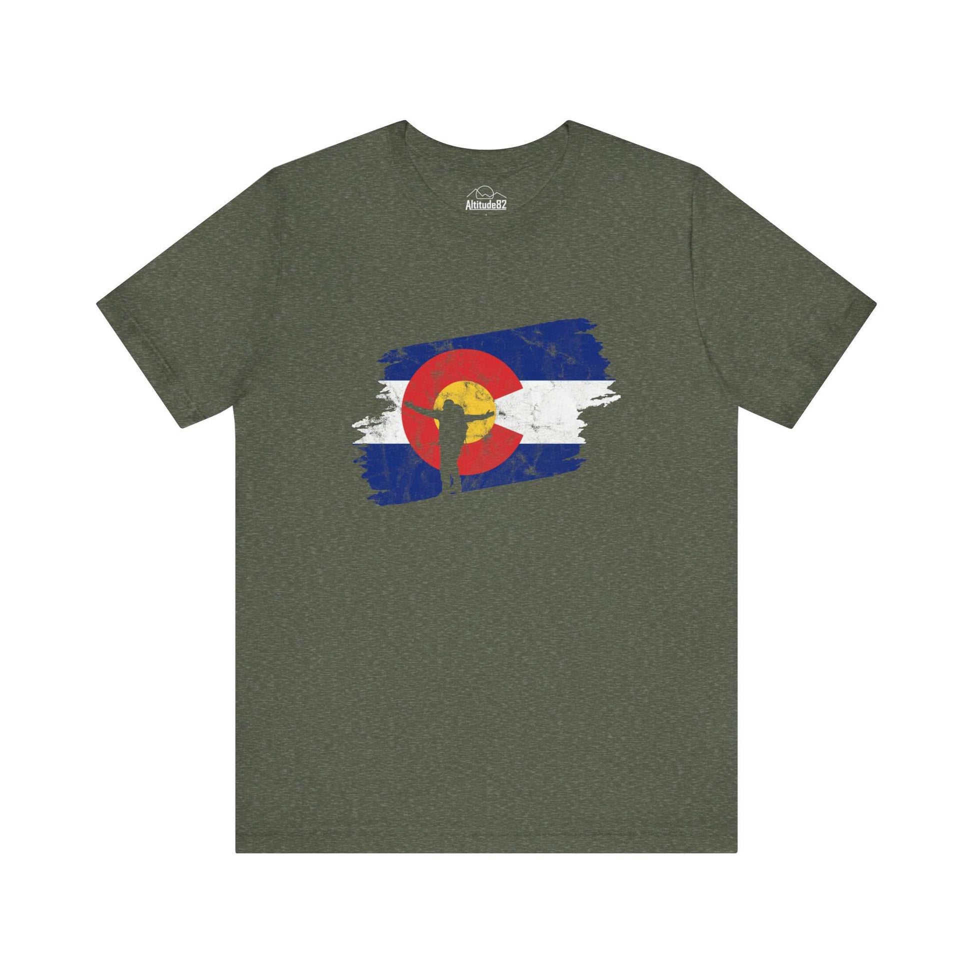 Colorado Flag Hiking Tee Altitude82