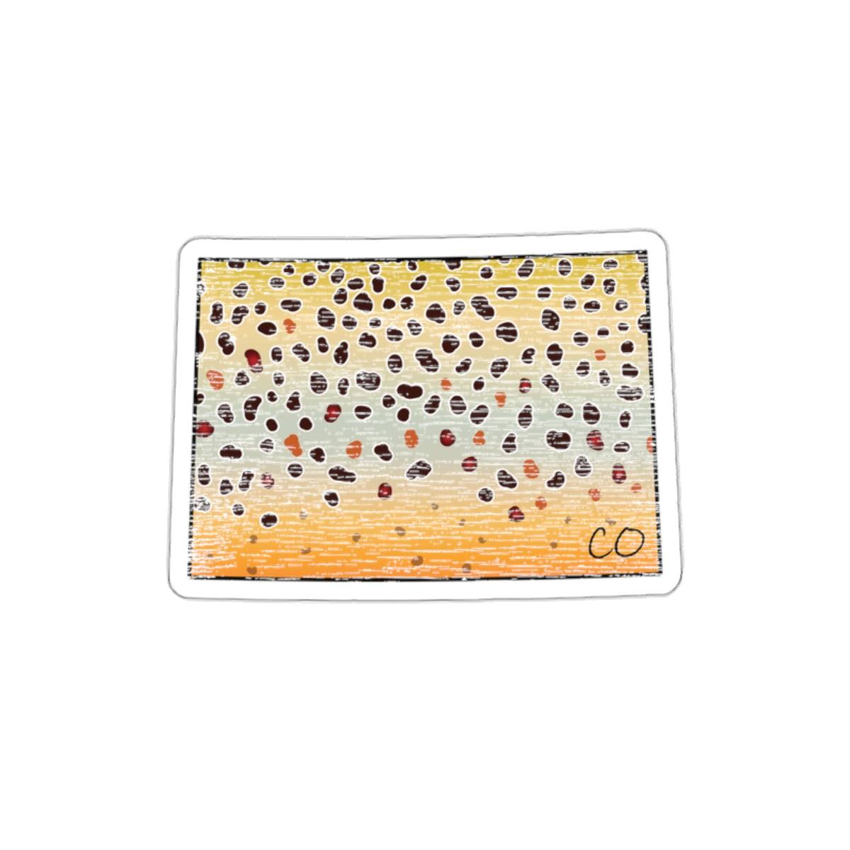 Brown Trout Die-Cut Sticker