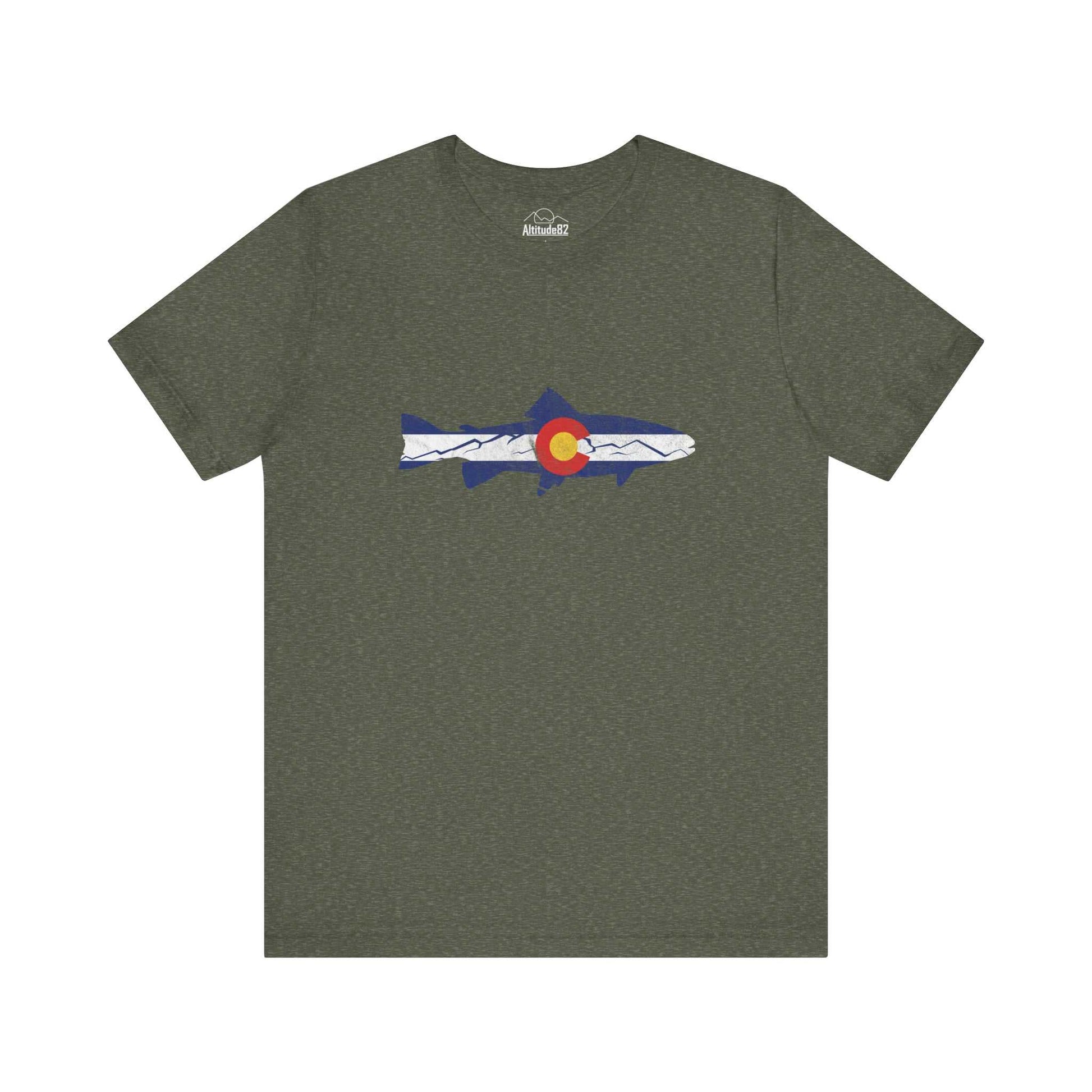 Colorado Flag Fishing Tee