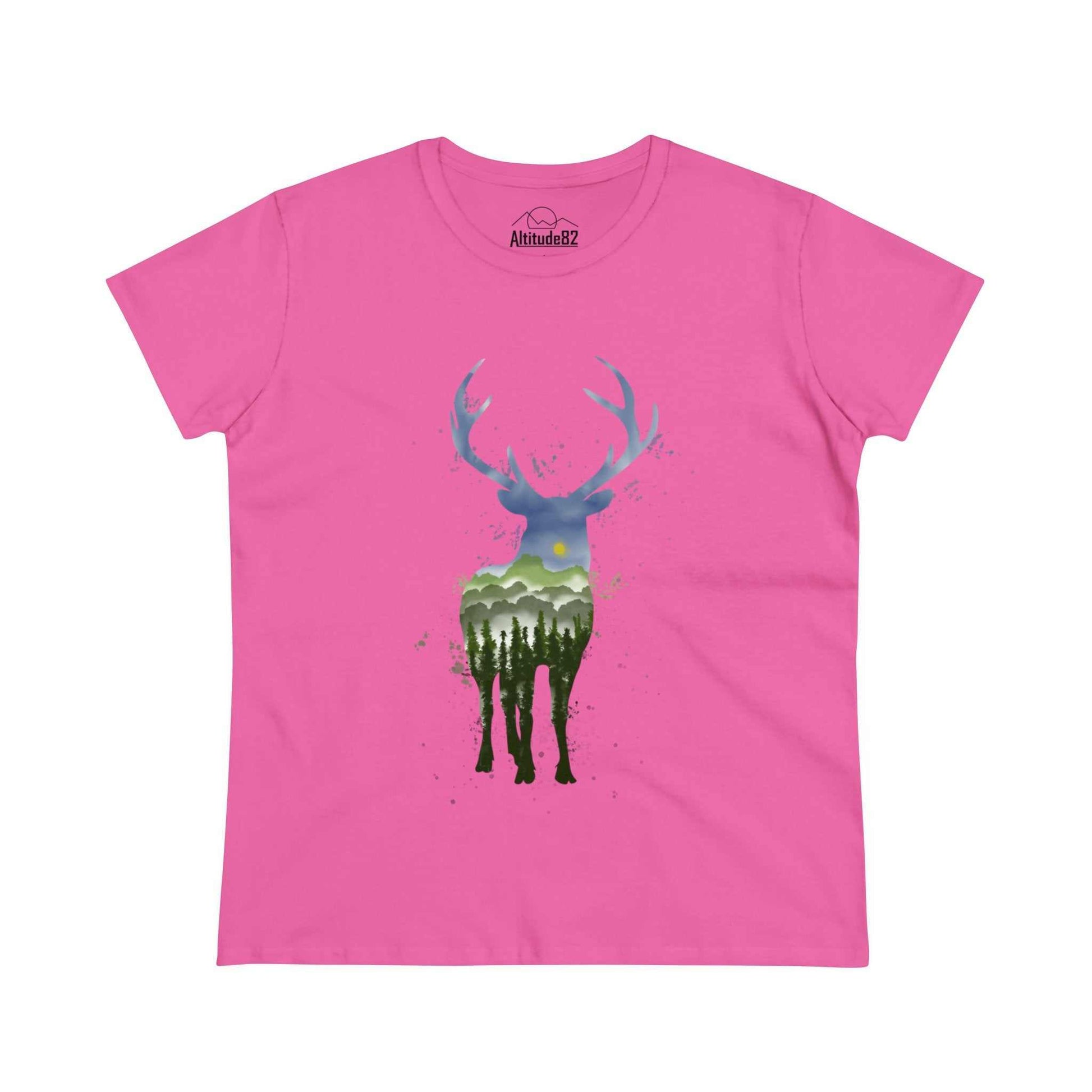 Women's Watercolor Elk Tee