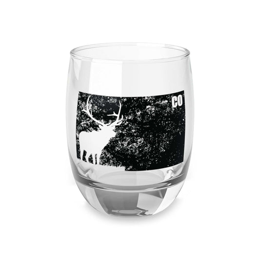 Colorado Elk Whiskey Glass Altitude82