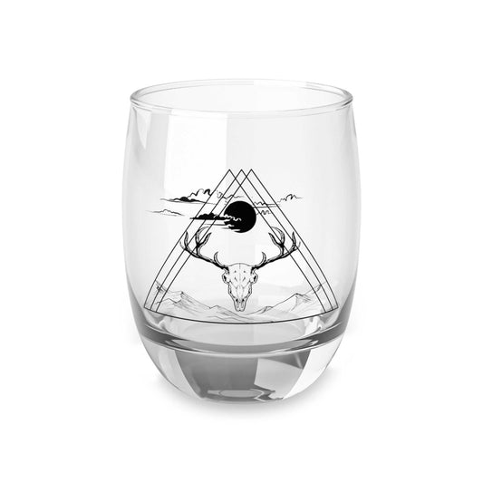 Geometrical Elk Skull Whiskey Glass Altitude82