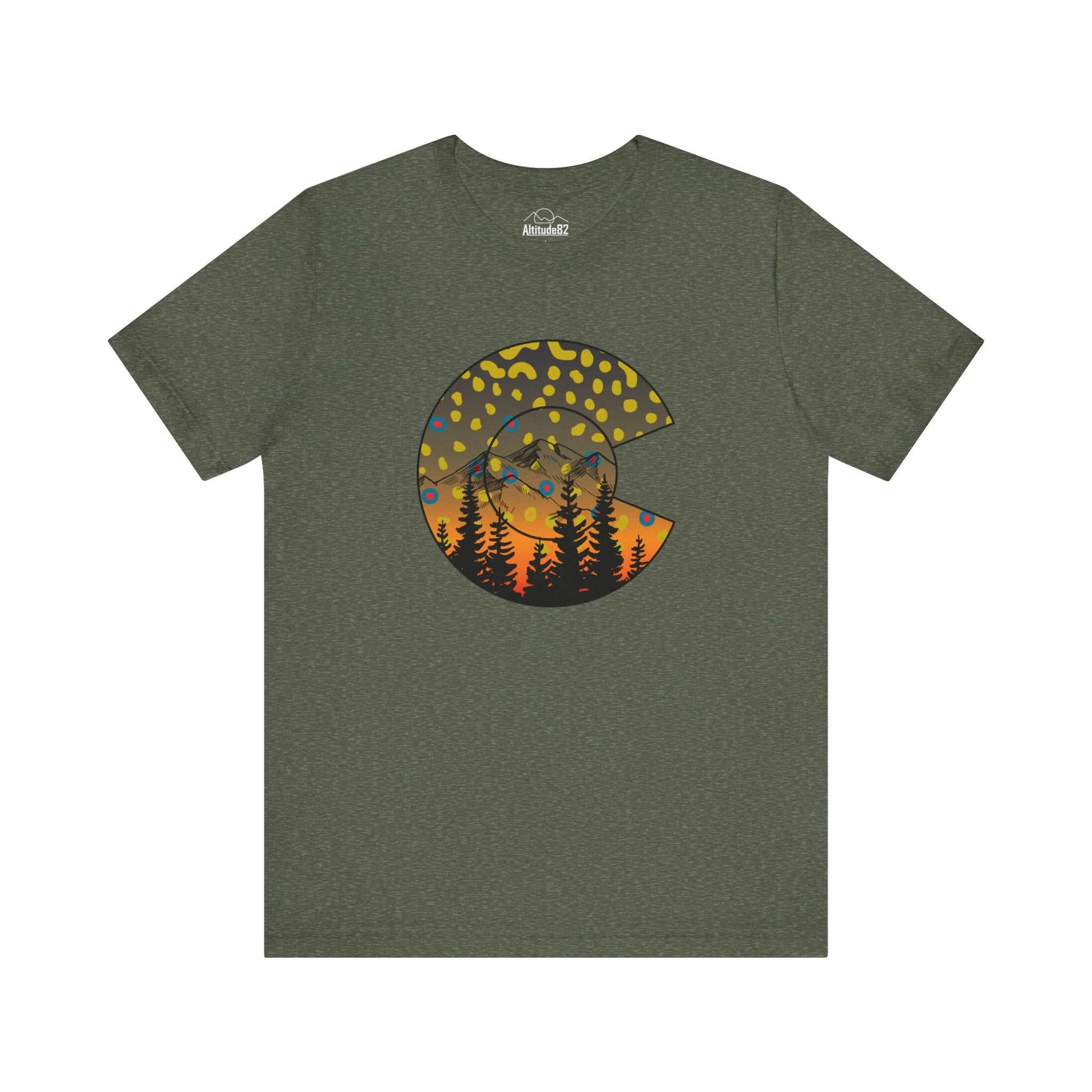 Colorado Brook Trout Fishing Tee