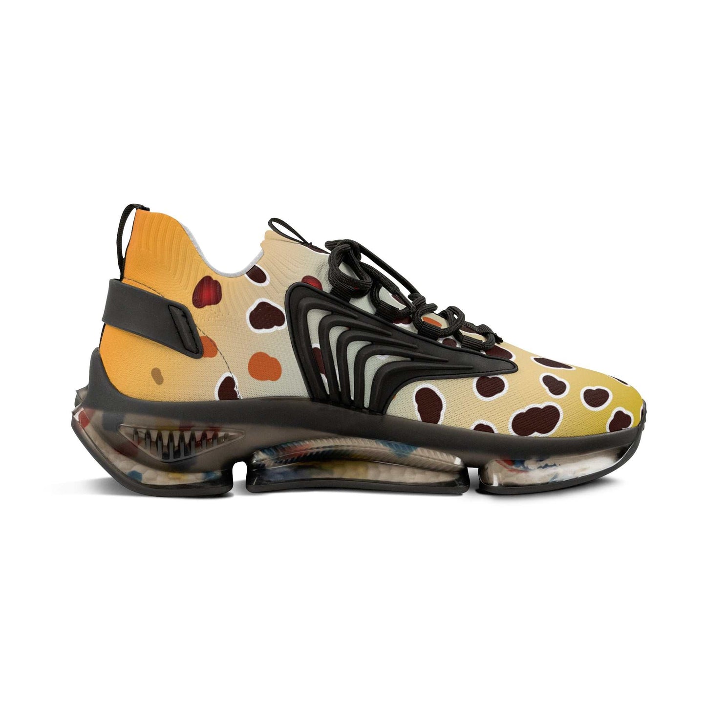 Brown Trout Mens Mesh Sneakers