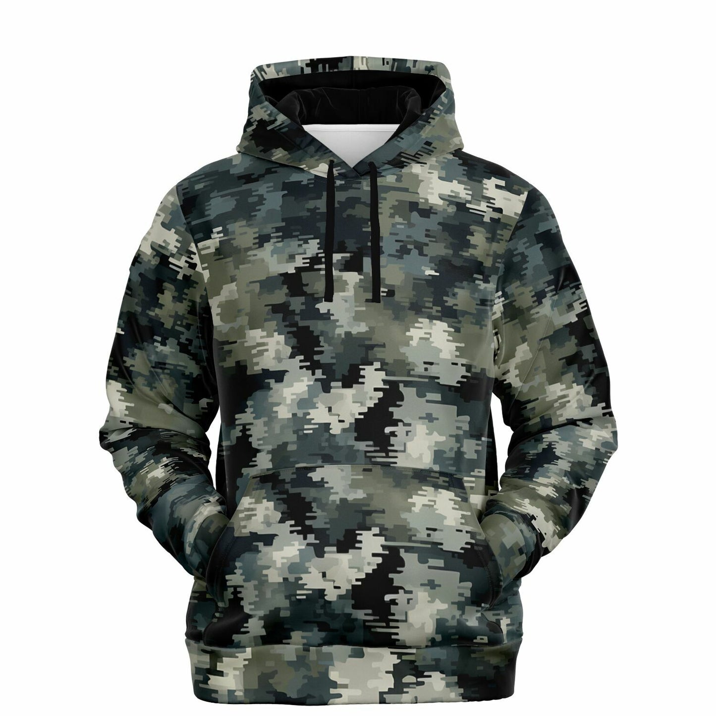 Blue-Green Digital Camo Hoddie | Camo Hoddie