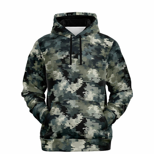 Blue-Green Digital Camo Hoddie | Camo Hoddie