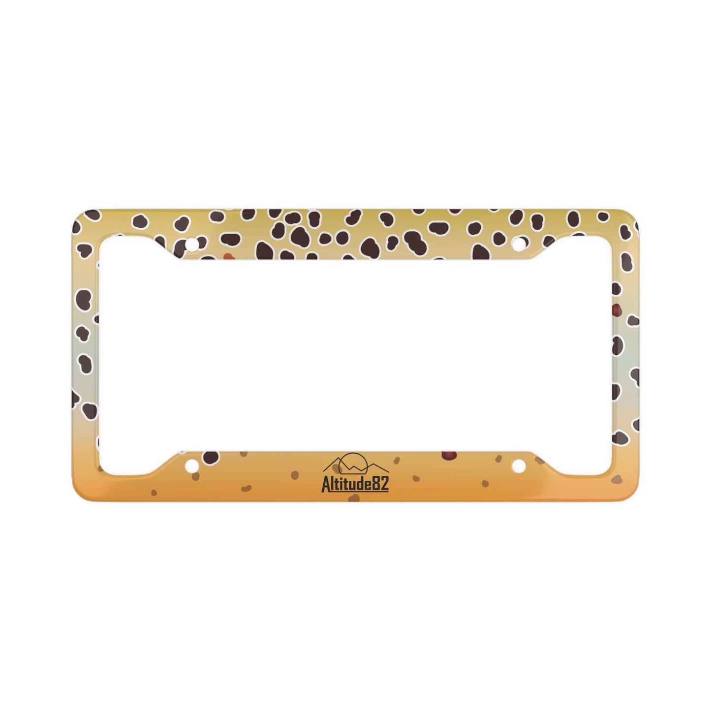 Brown Trout License Plate Frame Altitude82