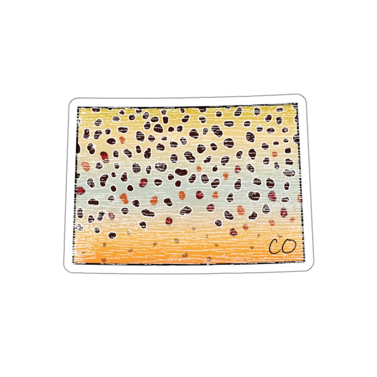 Brown Trout Die-Cut Sticker