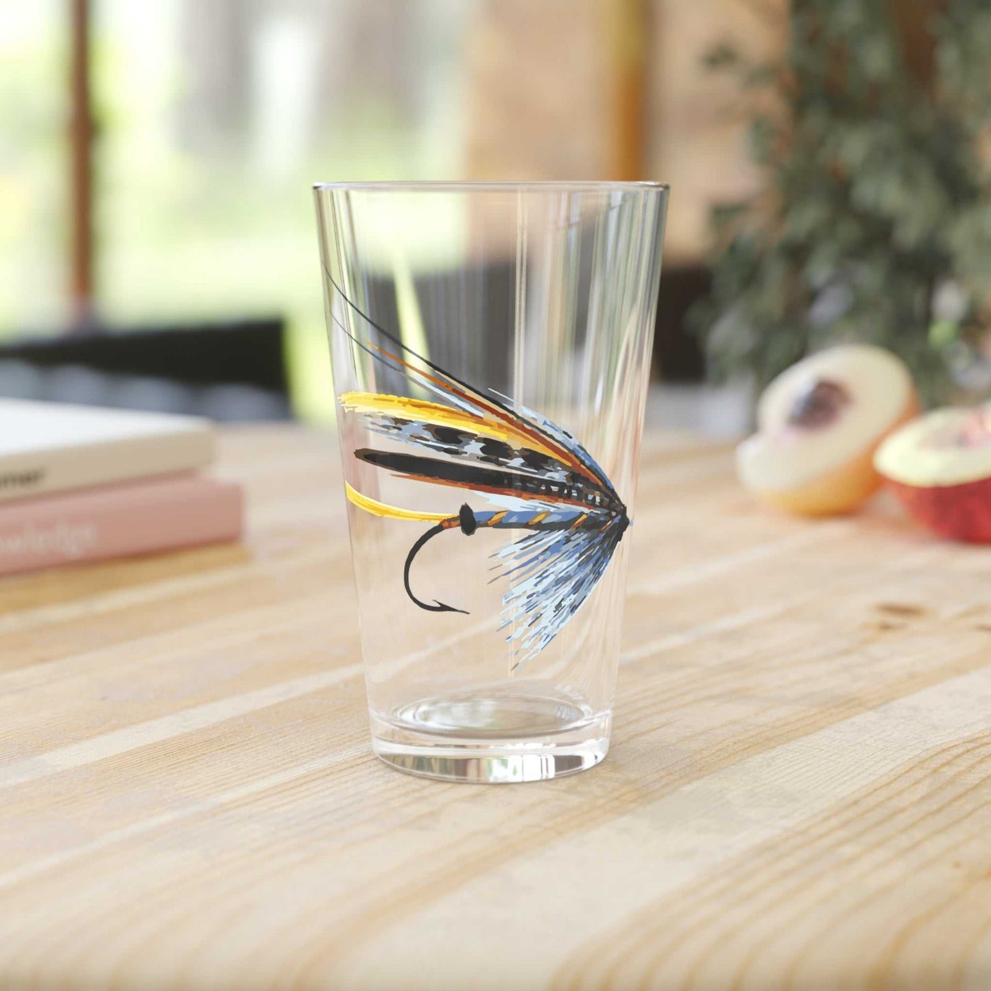 Fly Fishing Pint Glass 16oz