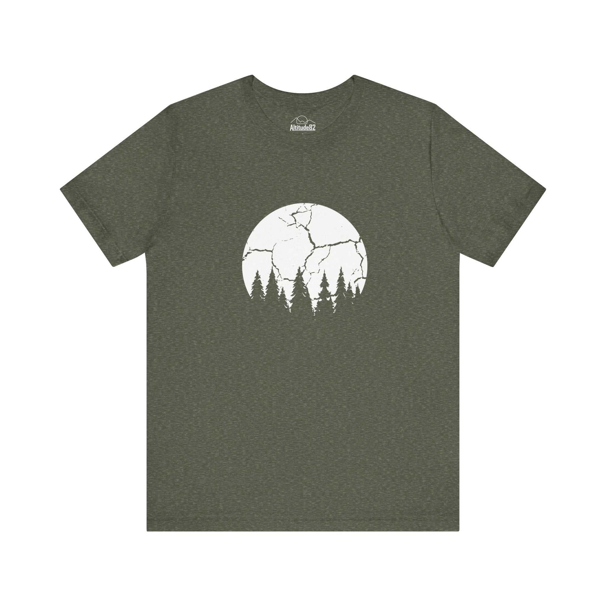 Mountain Nature Moon and Pine Tee