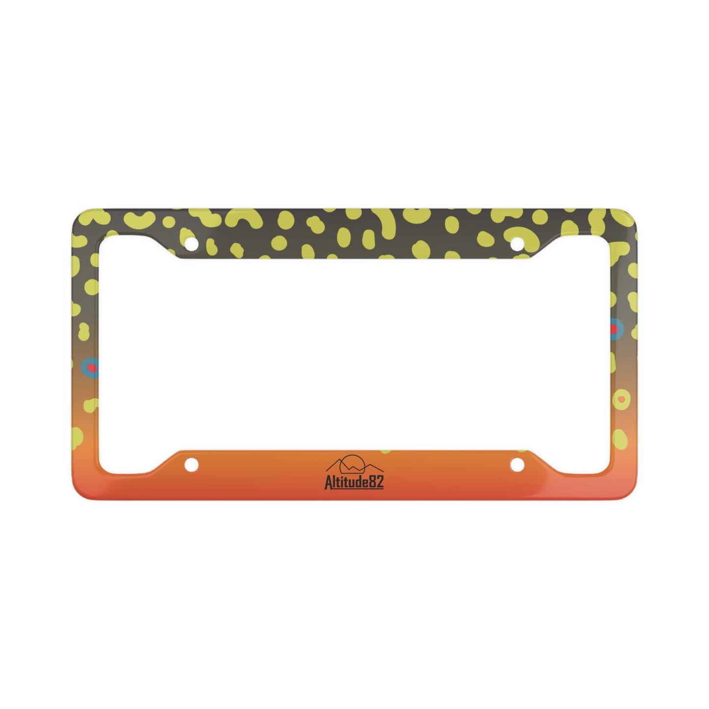 Brook Trout License Plate Frame Altitude82