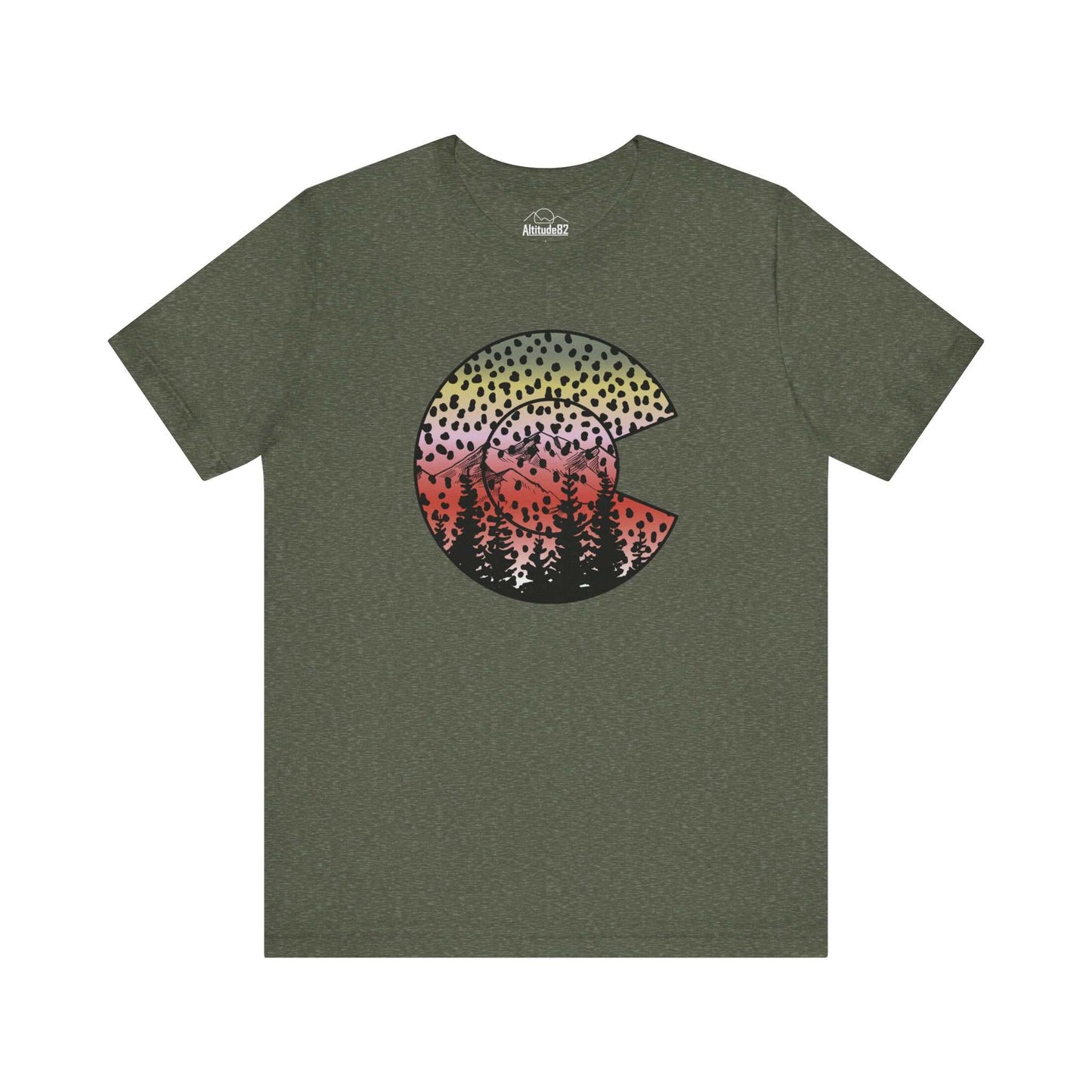 Colorado Rainbow Trout Fishing Tee