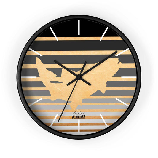 Tout Fishing Wall Clock - Rustic Fishing Decor Altitude82