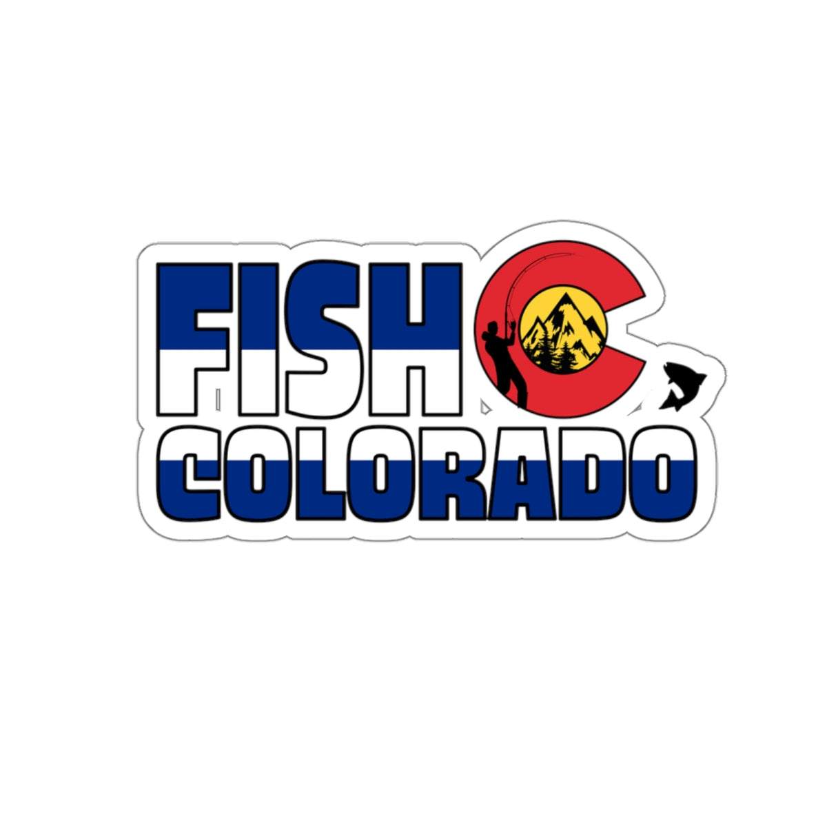 Fish Colorado Kiss-Cut Stickers Altitude82