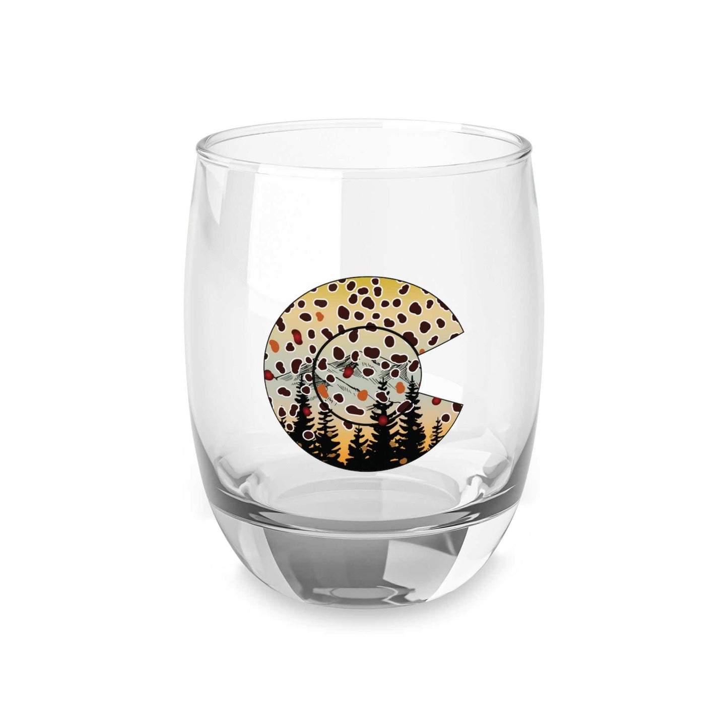 Colorado Brown Trout Whiskey Glass