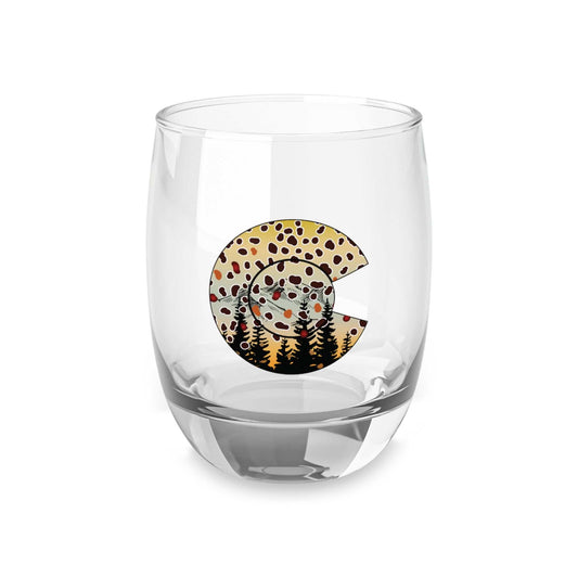 Colorado Brown Trout Whiskey Glass