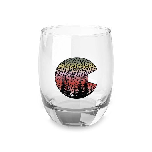 Colorado Rainbow Trout Whiskey Glass Altitude82