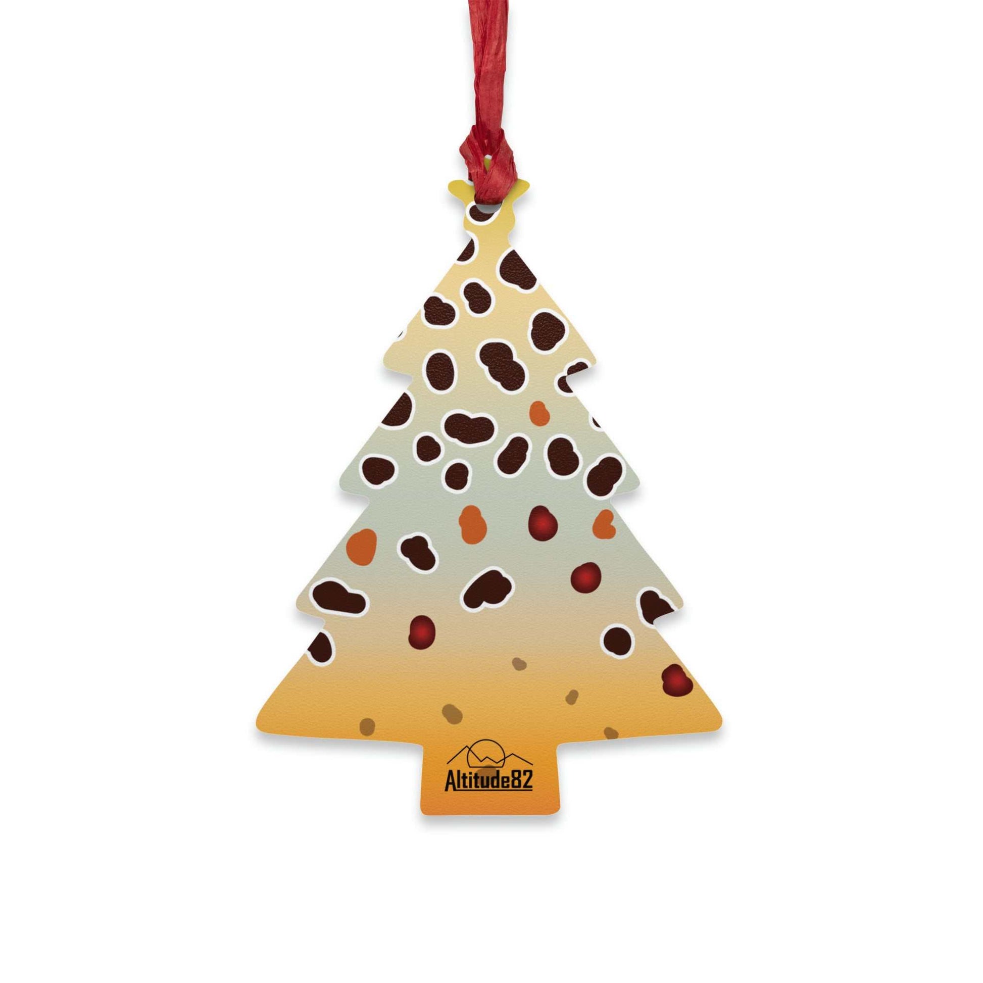 Wooden Brown Trout Ornament Altitude82