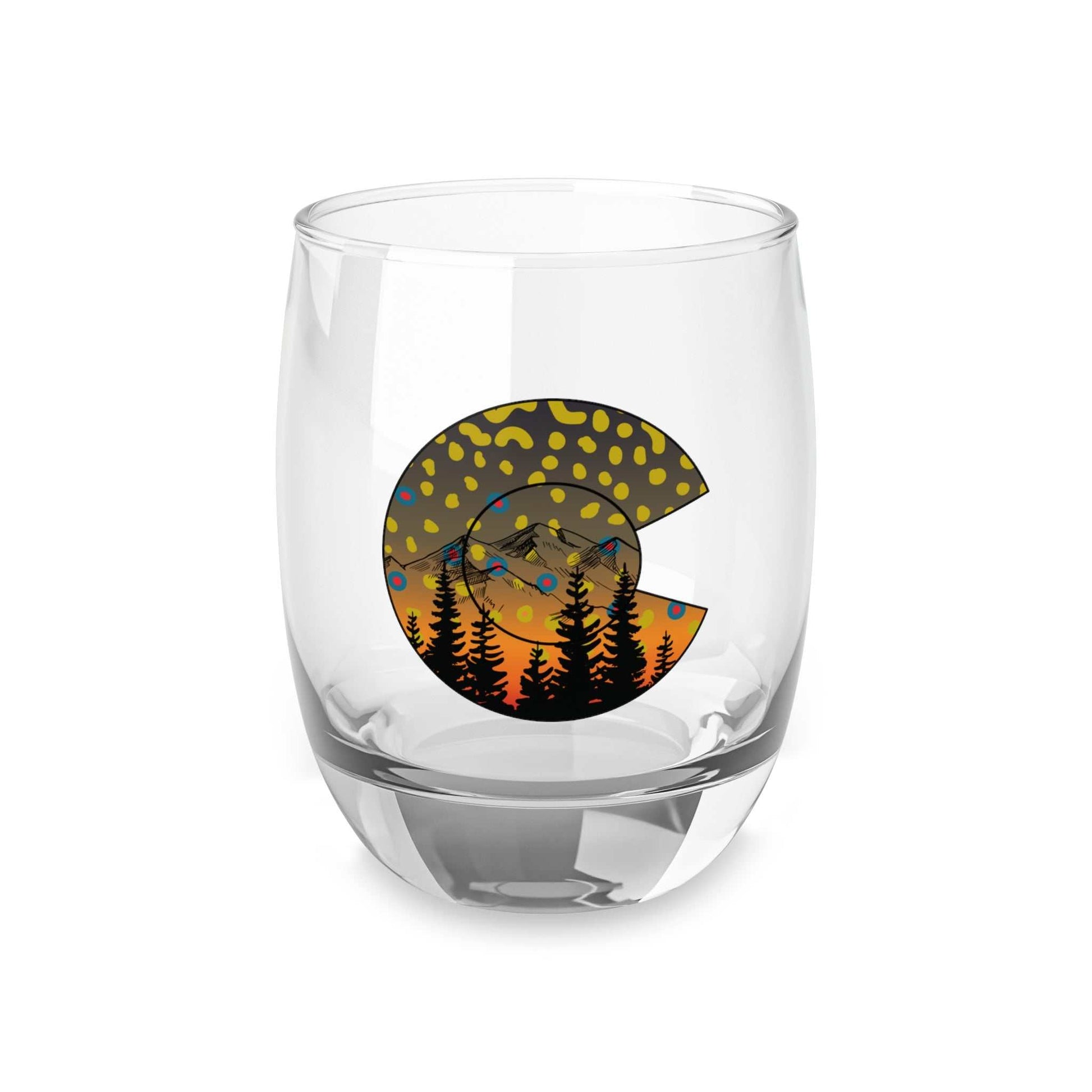 Colorado Brook Trout Whiskey Glass Altitude82