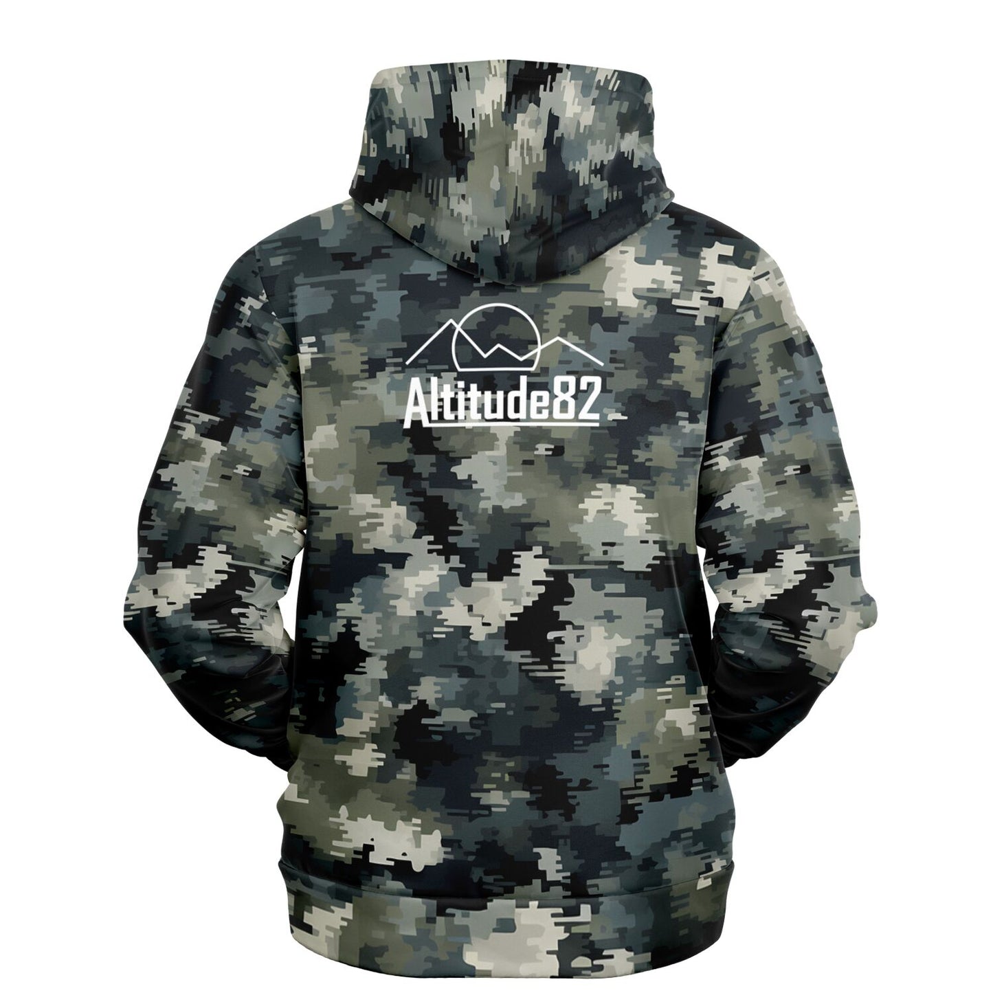 Blue-Green Digital Camo Hoddie | Camo Hoddie