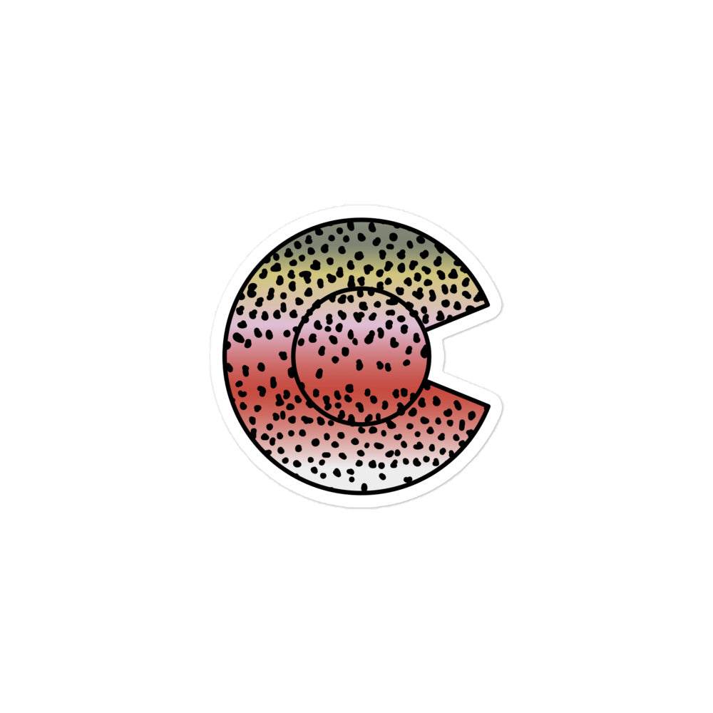 Rainbow Trout Die-Cut Sticker