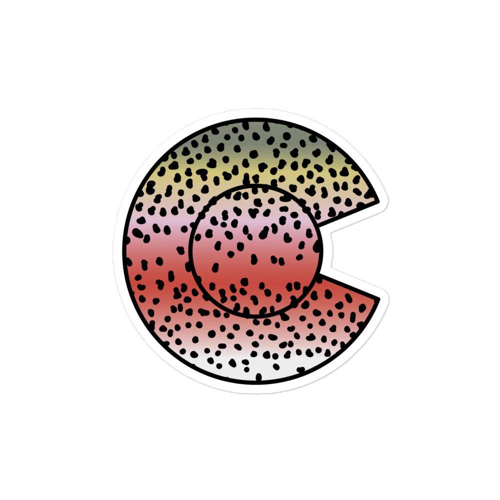 Rainbow Trout Die-Cut Sticker